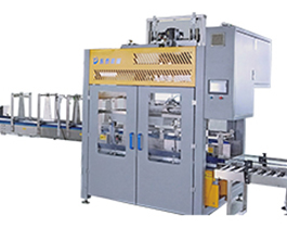 塑料桶自動(dòng)裝箱機(jī)，機(jī)油防凍液20升大桶人工裝箱太累了！